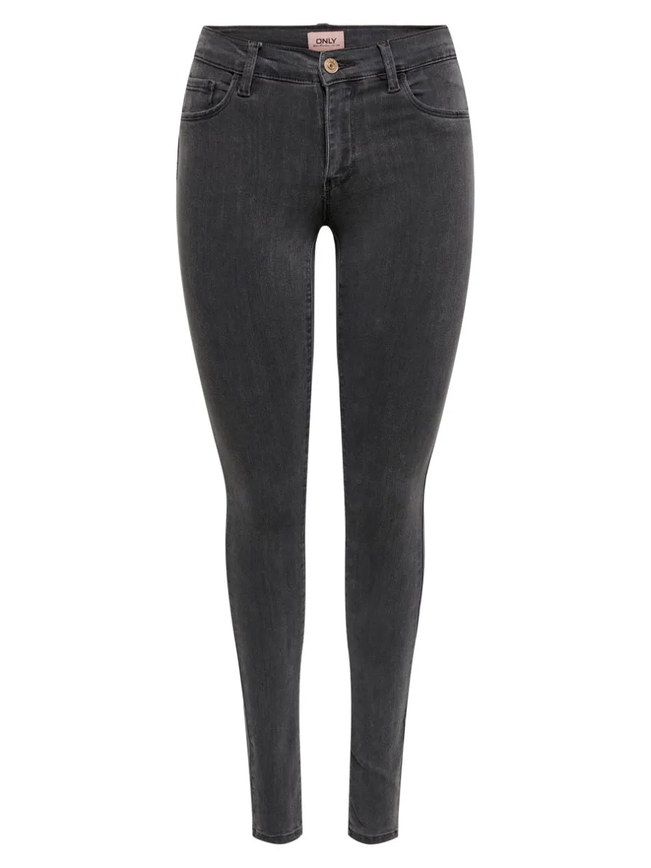 New ONLRAIN Mellemhøj talje Skinny fit Jeans Dame Jeans|Jeans