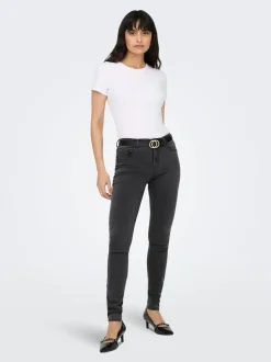 New ONLRAIN Mellemhøj talje Skinny fit Jeans Dame Jeans|Jeans