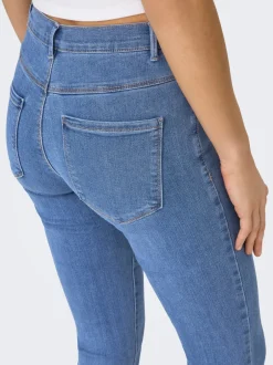 Best ONLRAIN Mellemhøj talje Skinny fit Jeans Dame Jeans|Jeans