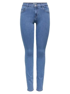 Best ONLRAIN Mellemhøj talje Skinny fit Jeans Dame Jeans|Jeans