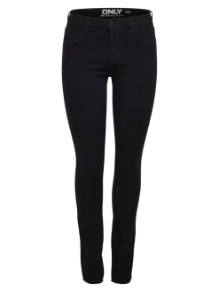 Sale ONLRAIN Mellemhøj talje Skinny fit Jeans Dame Jeans|Jeans