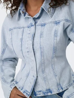 Hot ONLREBECCA Denimjakke Dame Jakker Og Frakker|Double Denim