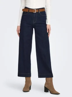 Online ONLREGINA Høj talje Cropped fit Cropped Jeans Dame Jeans|Jeans
