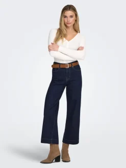 Online ONLREGINA Høj talje Cropped fit Cropped Jeans Dame Jeans|Jeans