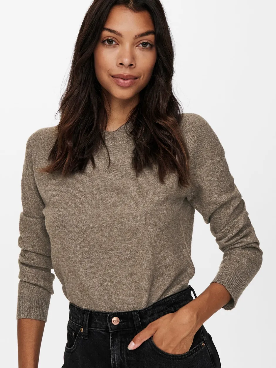 Hot ONLRICA Striktrøje Dame Strik & Cardigans