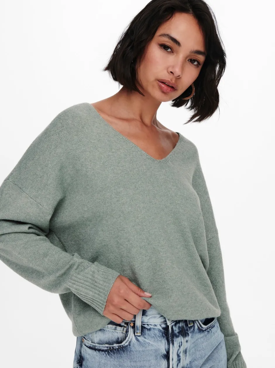 Hot ONLRICA Striktrøje Dame Strik & Cardigans