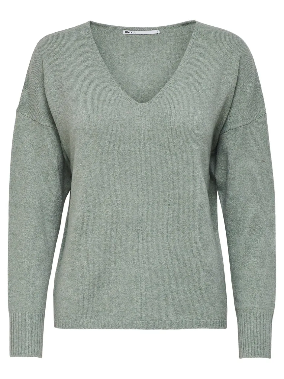 Hot ONLRICA Striktrøje Dame Strik & Cardigans