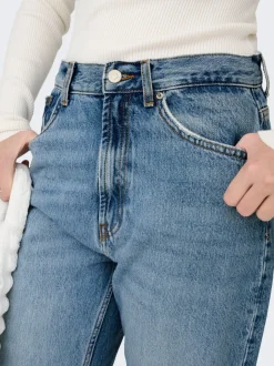 ONLRILEY Høj talje Straight fit Jeans Dame Jeans|Jeans