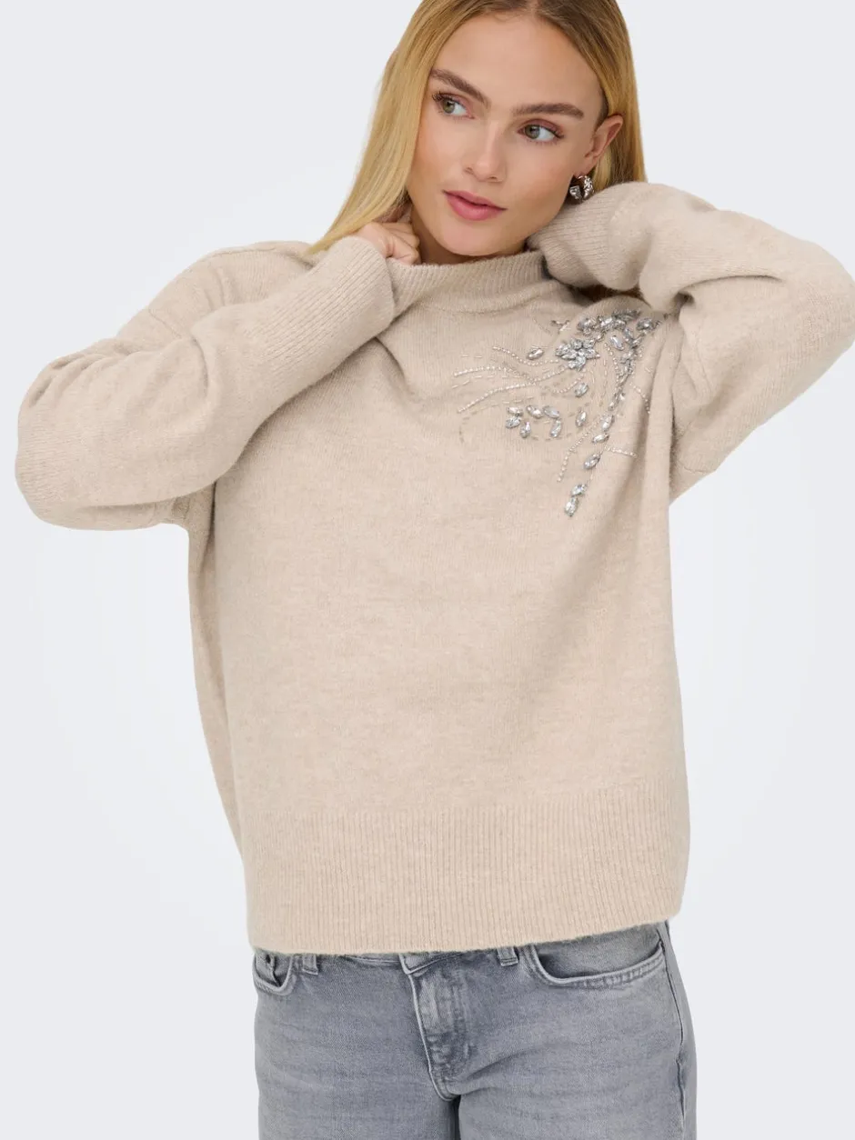 Best ONLRIVA Striktrøje Dame Strik & Cardigans