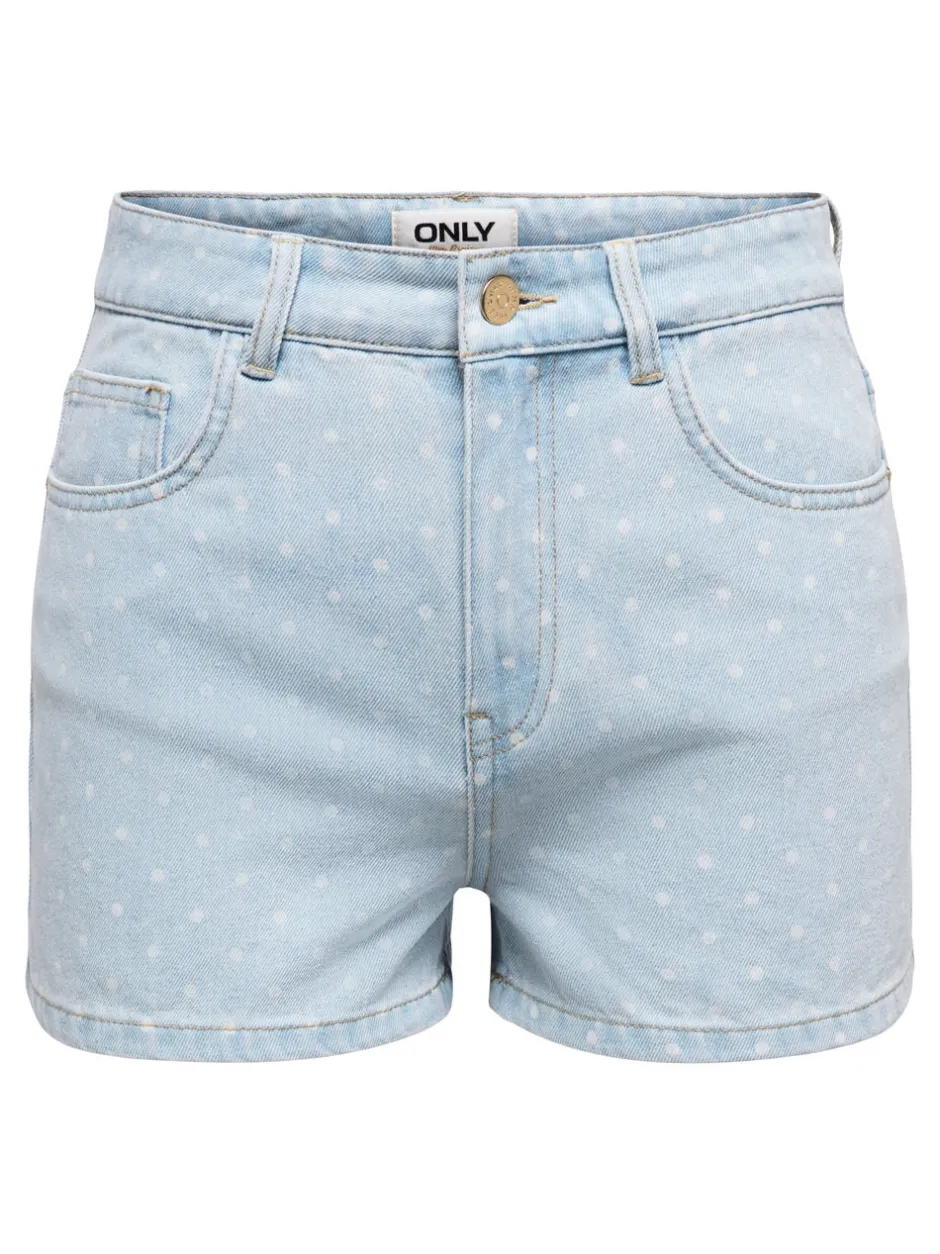 Online ONLROBYN Mellemhøj talje Regular fit Shorts Dame Shorts|Double Denim