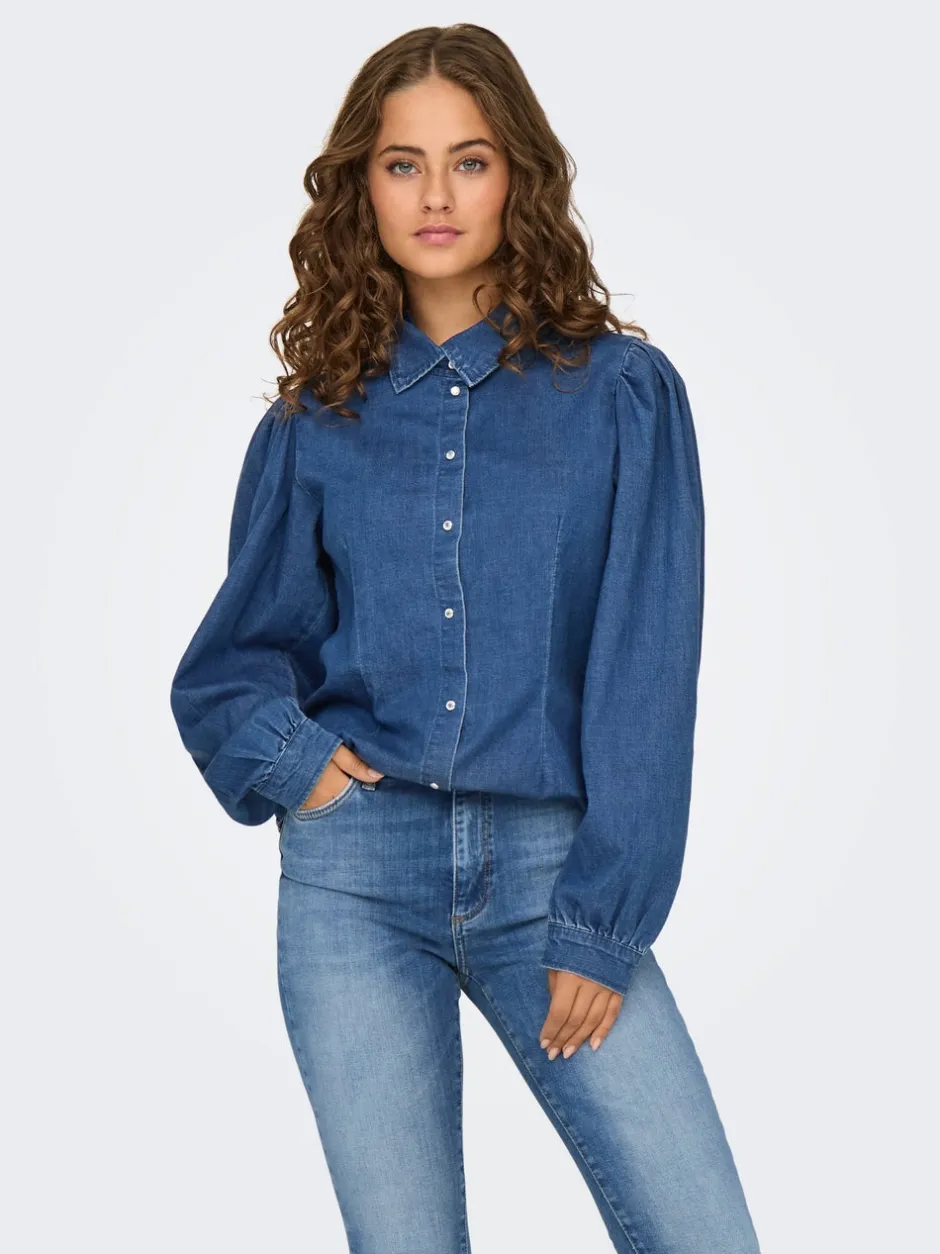New ONLROCCO Denim-skjorte Dame Skjorter