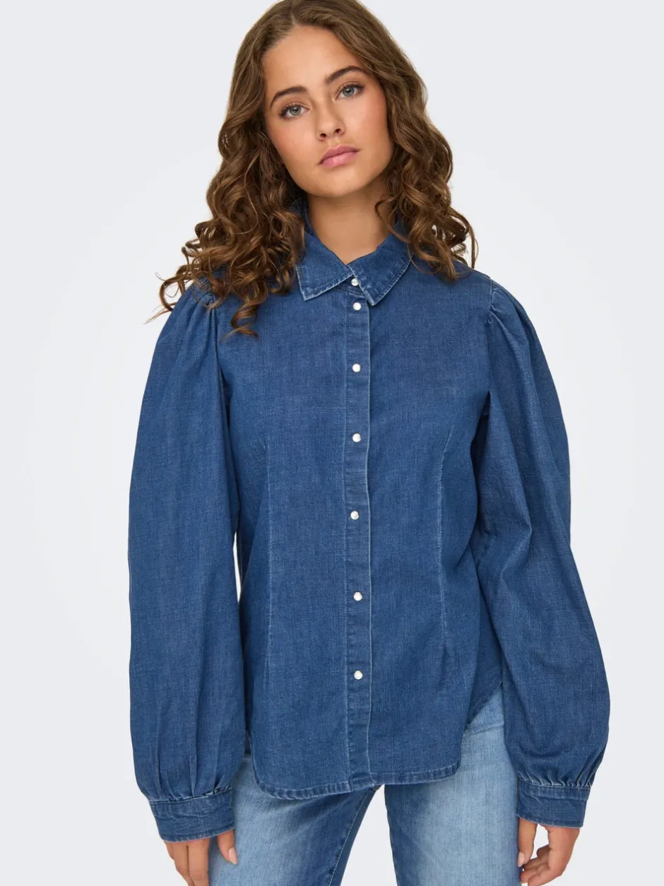 New ONLROCCO Denim-skjorte Dame Skjorter