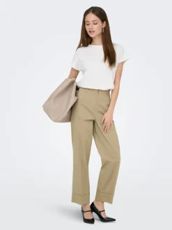 Discount ONLROSALIE Cropped fit Chinobukser Dame Bukser
