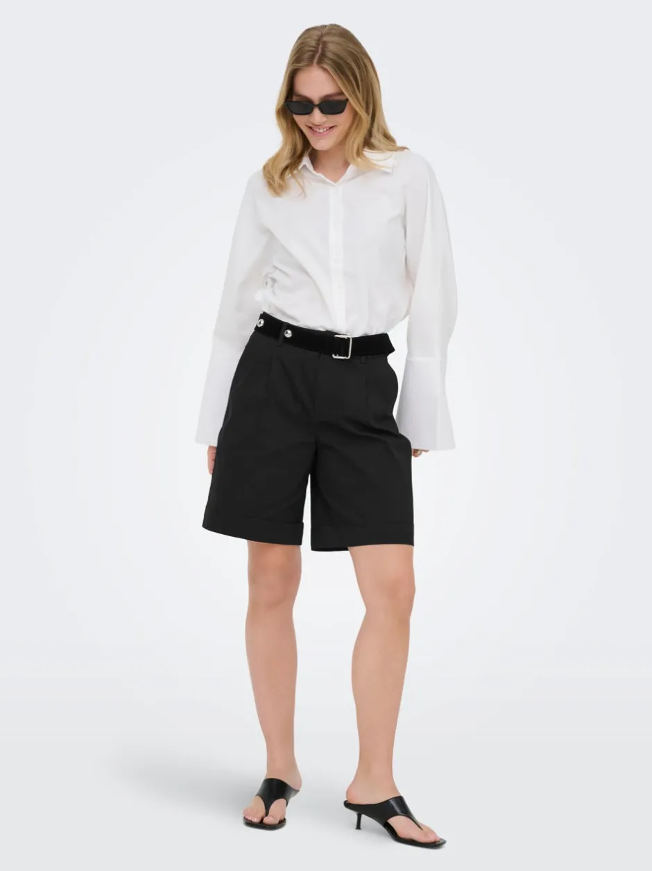 Outlet ONLROSALIE Høj talje Loose fit Bermuda-shorts Dame Shorts
