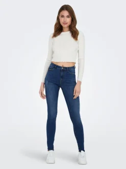 Discount ONLROSE Høj talje Skinny fit Jeans Dame Jeans|Jeans
