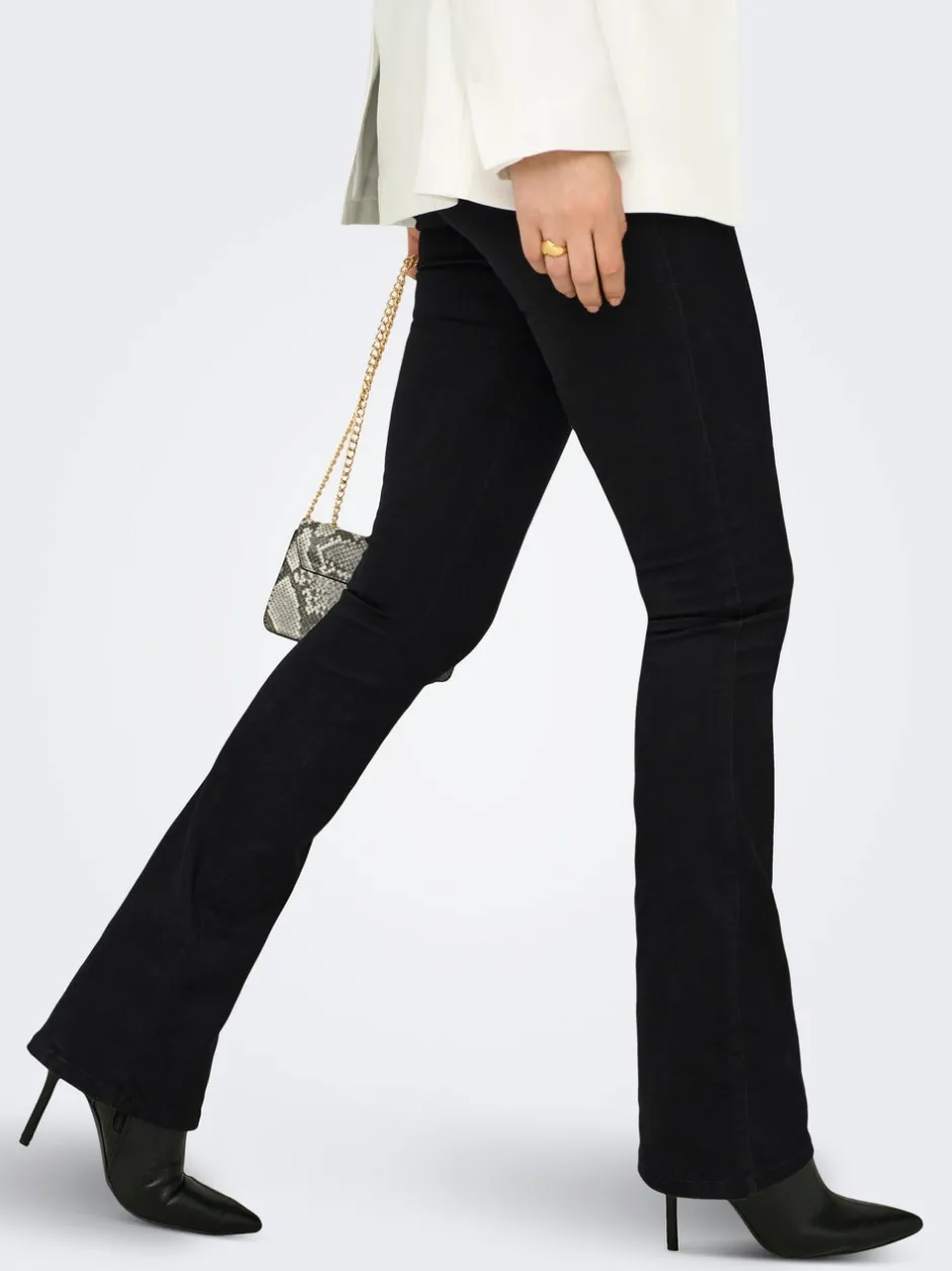 Clearance ONLROYAL Høj talje Flared fit Jeans Dame Jeans|Jeans