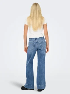Online ONLRUELLE Mellemhøj talje Flared fit Jeans Dame Jeans|Jeans