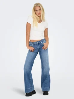 Online ONLRUELLE Mellemhøj talje Flared fit Jeans Dame Jeans|Jeans