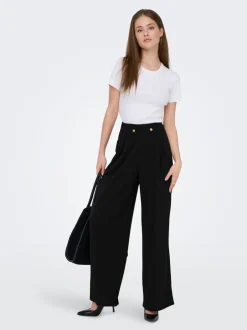 Online ONLSANIA Wide leg fit Bukser Dame Bukser
