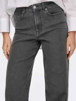 Hot ONLSANNA Høj talje Wide leg fit Jeans Dame Jeans|Jeans