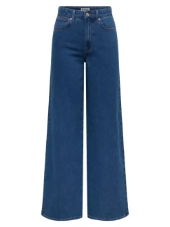 Hot ONLSANNA Høj talje Wide leg fit Jeans Dame Jeans|Jeans