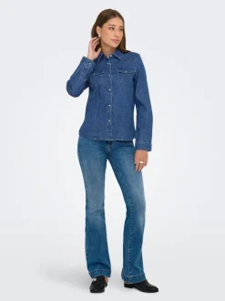 Clearance ONLSASIA Denim-skjorte Dame Skjorter