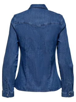 Clearance ONLSASIA Denim-skjorte Dame Skjorter