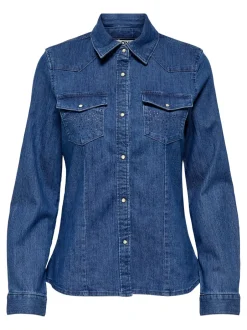 Clearance ONLSASIA Denim-skjorte Dame Skjorter