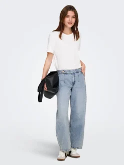 Discount ONLSAVONA Mellemhøj talje Barrel fit Ankellængde Jeans Dame Jeans|Jeans