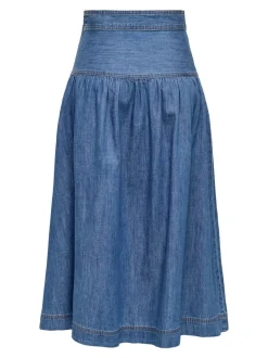 ONLSEVIGNY Denim-nederdel Lang nederdel Dame Nederdele