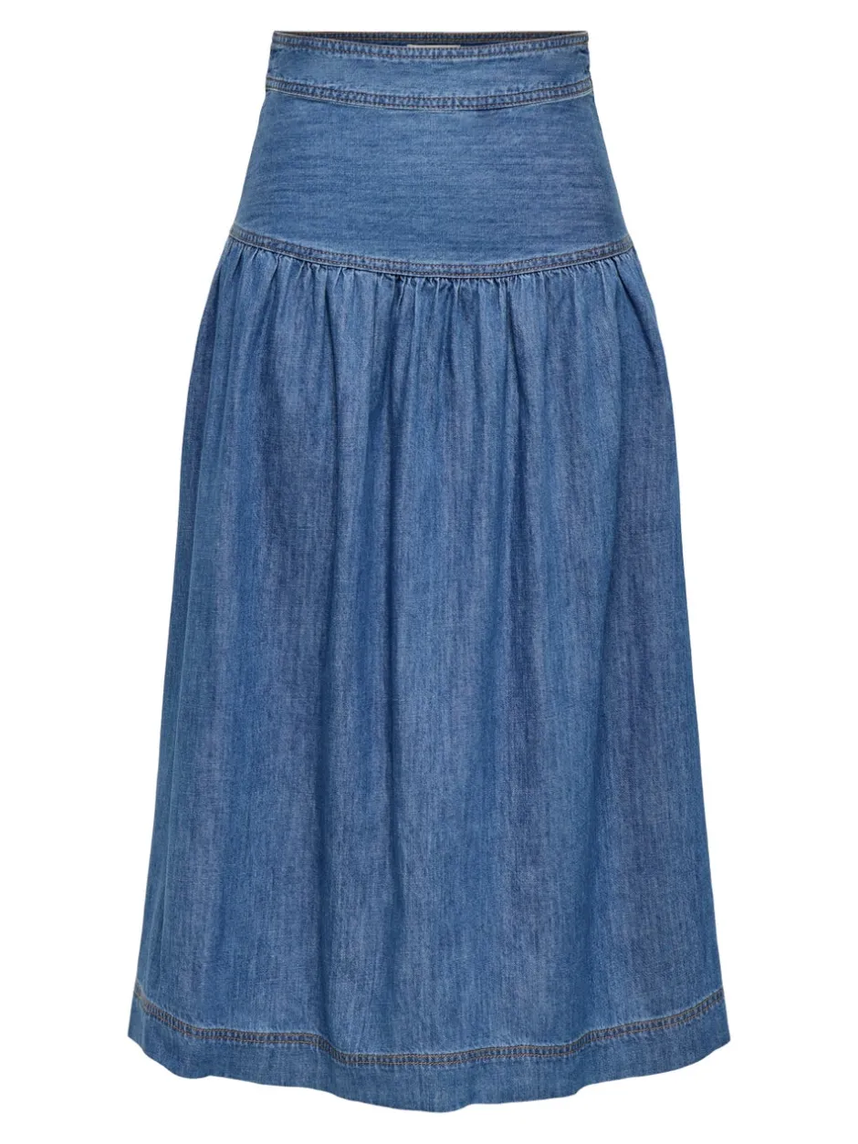 ONLSEVIGNY Denim-nederdel Lang nederdel Dame Nederdele