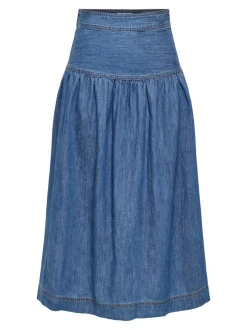 New ONLSEVIGNY Denim-nederdel Lang nederdel Dame Nederdele