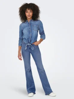 Clearance ONLSEVIGNY Denim-skjorte Dame Skjorter