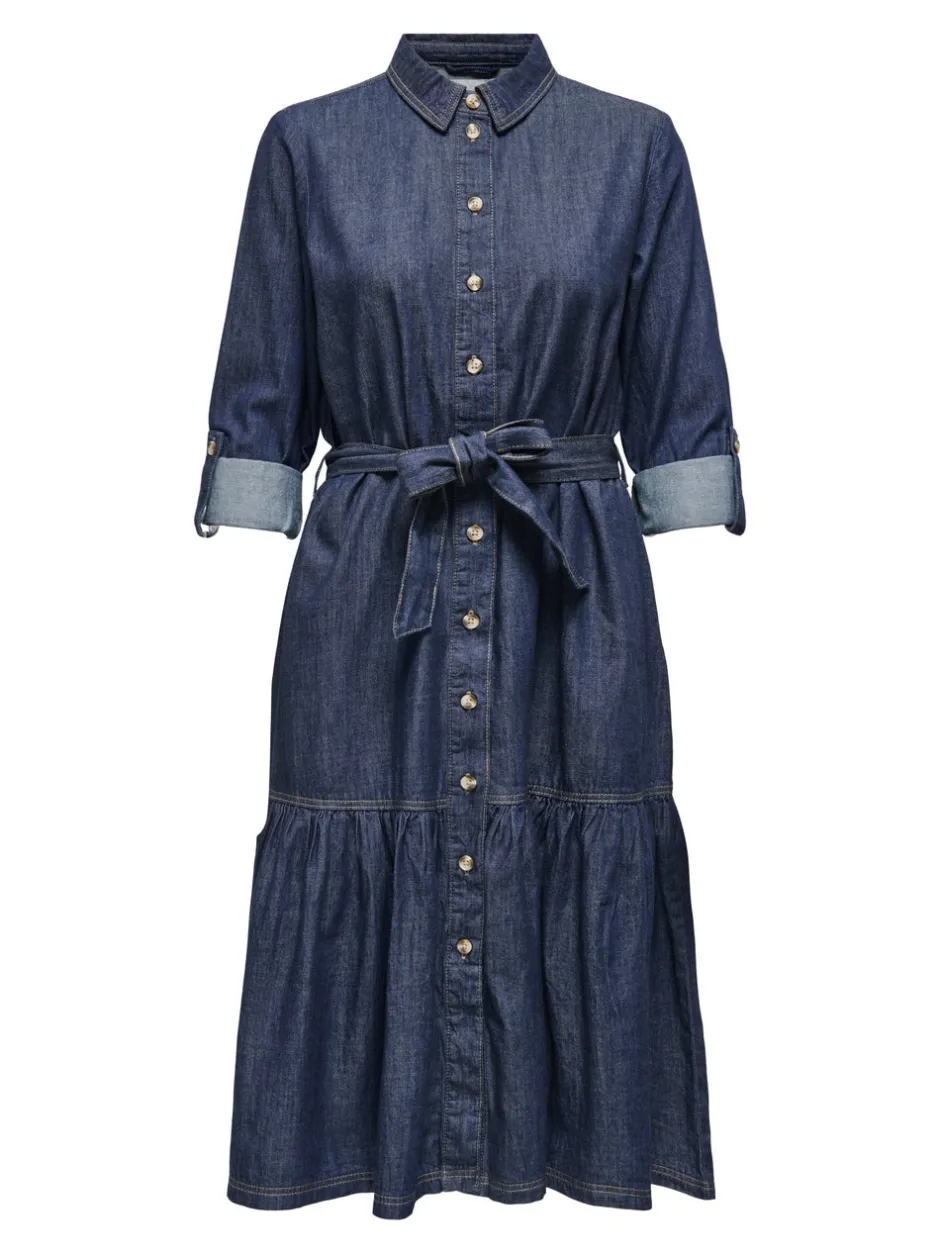 Outlet ONLSEVIGNY Lang kjole Dame Kjoler|Double Denim