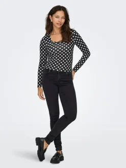 Sale ONLSHAPE Mellemhøj talje Skinny fit Jeans Dame Jeans|Jeans