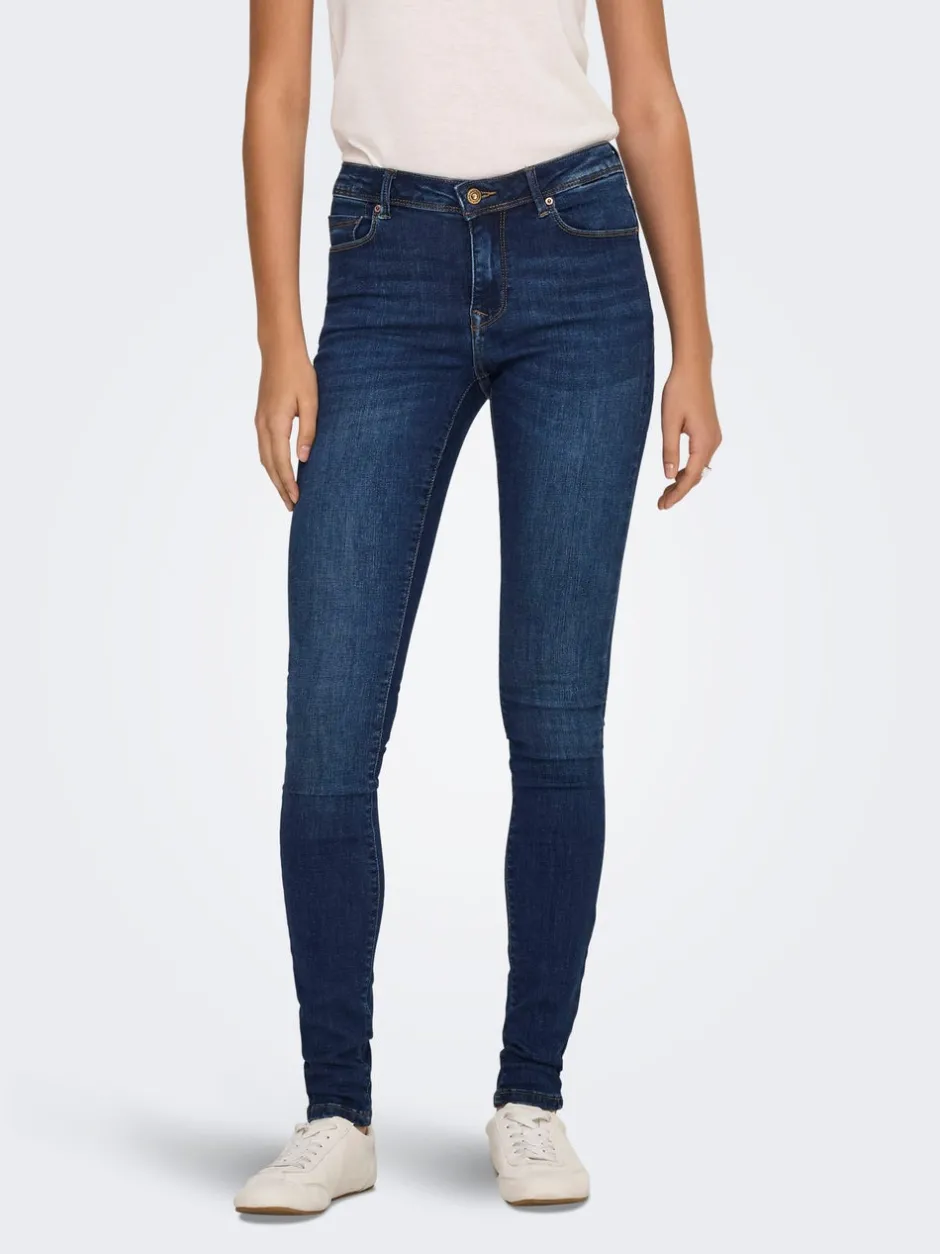 Outlet ONLSHAPE Mellemhøj talje Skinny fit Jeans Dame Jeans|Jeans