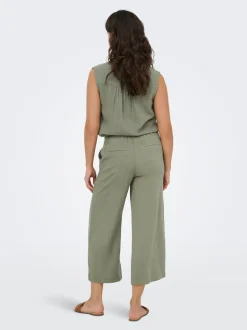 Outlet ONLSIESTA Cropped fit Hør Culottebukser Dame Bukser