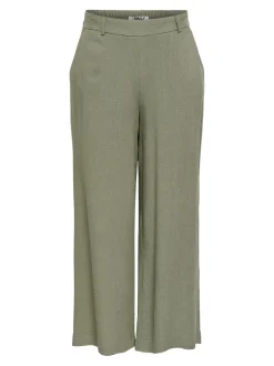Outlet ONLSIESTA Cropped fit Hør Culottebukser Dame Bukser