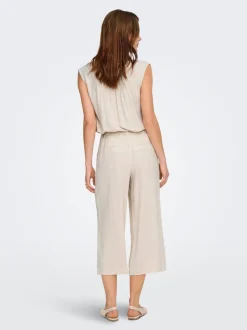 Best ONLSIESTA Cropped fit Hør Culottebukser Dame Bukser