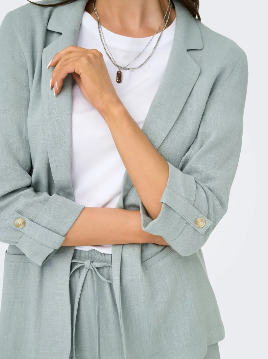 Hot ONLSIESTA Hør Blazer Dame Blazere & Veste