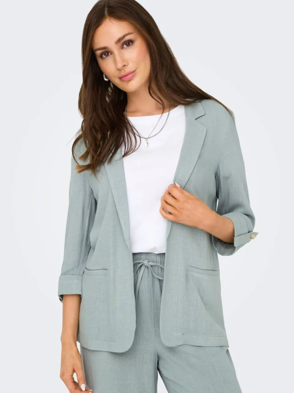 Hot ONLSIESTA Hør Blazer Dame Blazere & Veste