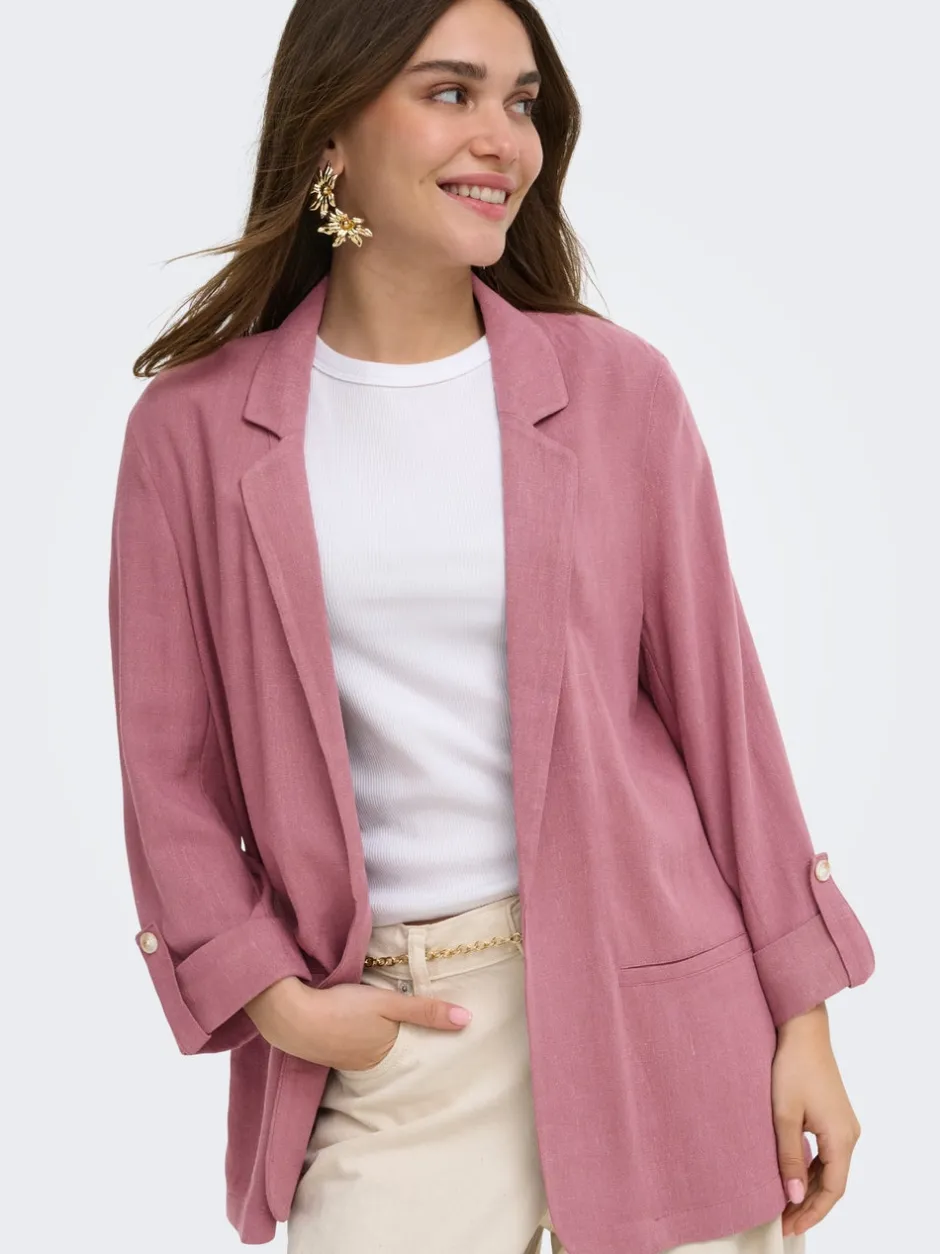 Hot ONLSIESTA Hør Blazer Dame Blazere & Veste