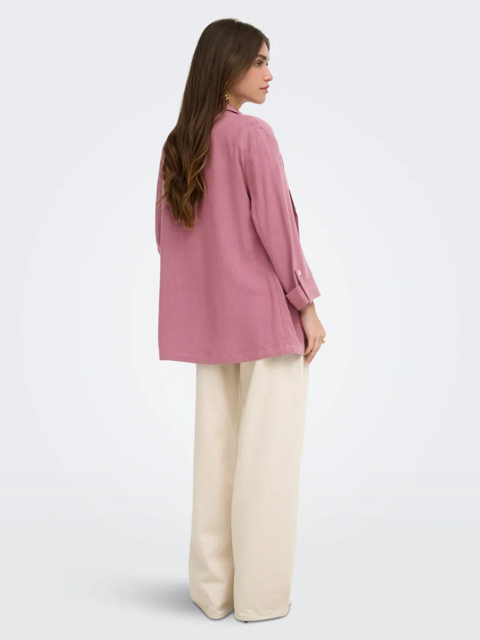 Hot ONLSIESTA Hør Blazer Dame Blazere & Veste