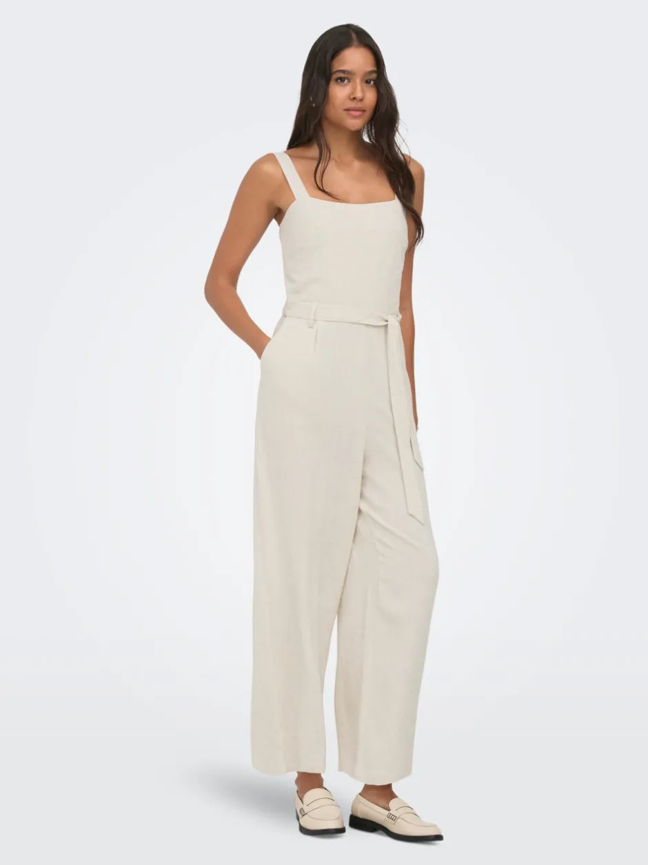 New ONLSIESTA Hør Jumpsuit Dame Jumpsuits