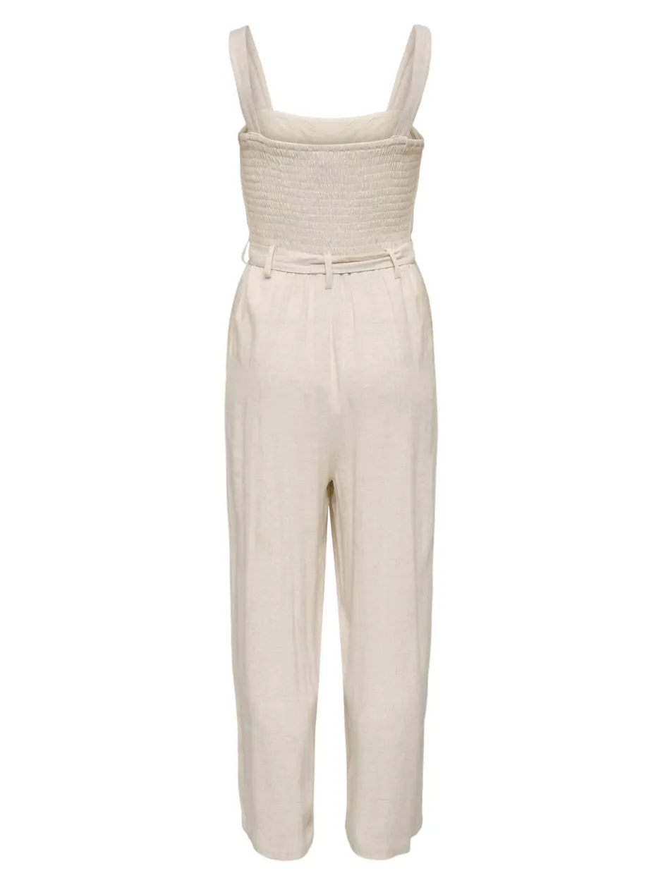 New ONLSIESTA Hør Jumpsuit Dame Jumpsuits