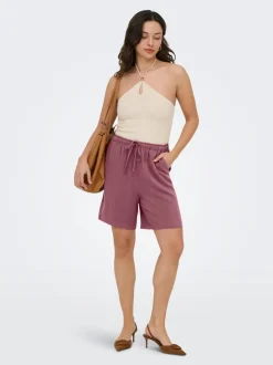 Online ONLSIESTA Mellemhøj talje Loose fit Shorts Dame Shorts