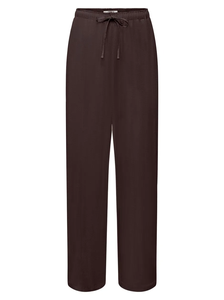 Sale ONLSIESTA Straight fit Hør Bukser Dame Bukser
