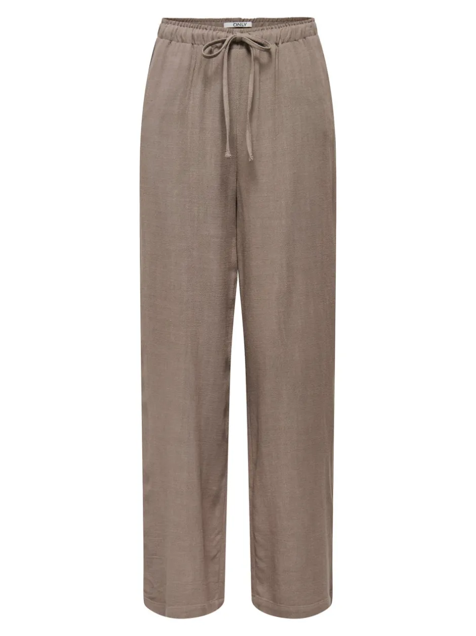 Clearance ONLSIESTA Straight fit Hør Bukser Dame Bukser
