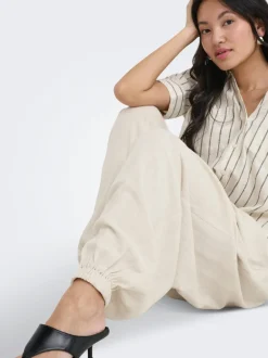 ONLSIESTA Wide leg fit Hør Bukser i wide fit Dame Bukser