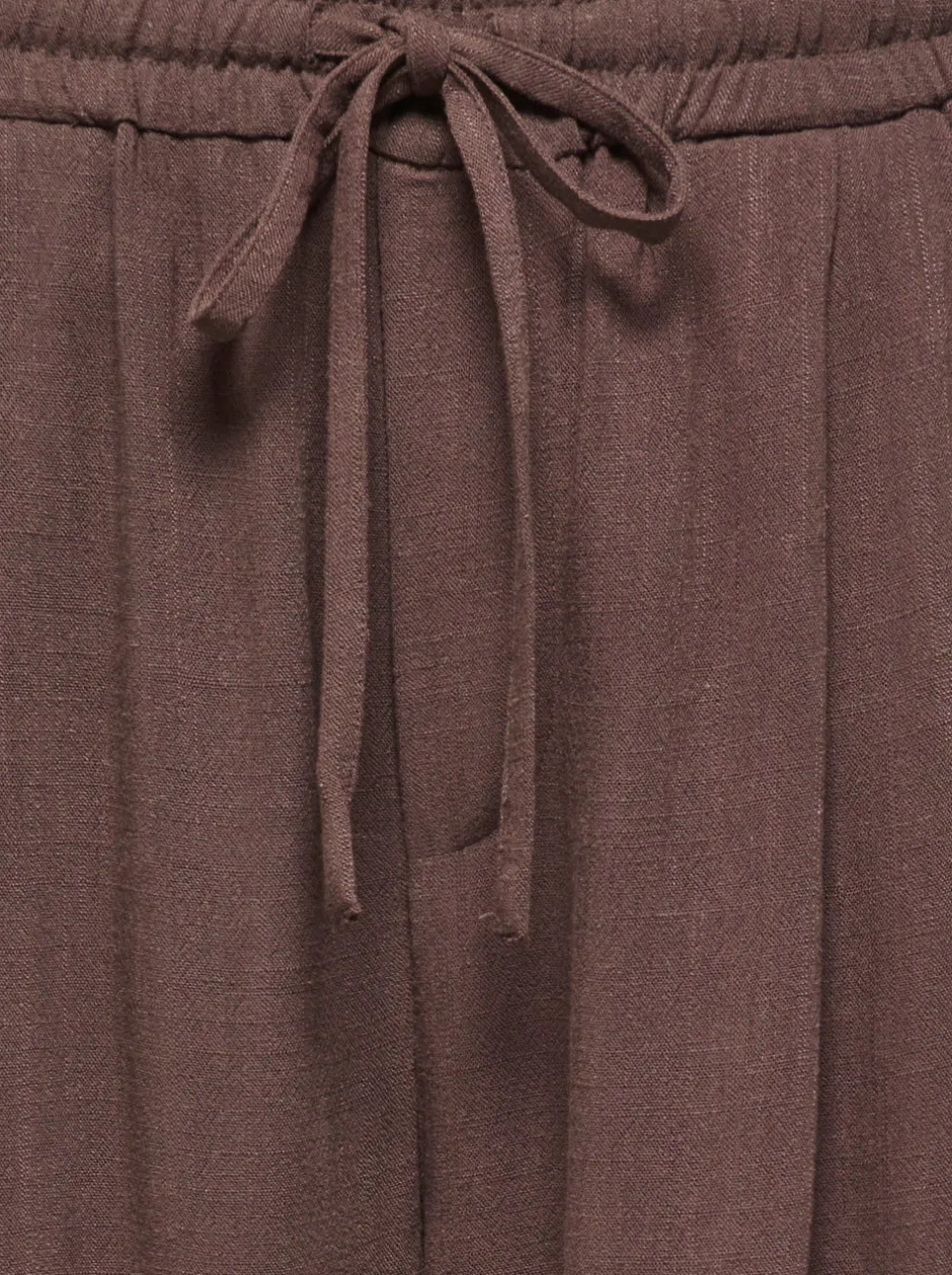 Discount ONLSIESTA Wide leg fit Hør Bukser i wide fit Dame Bukser